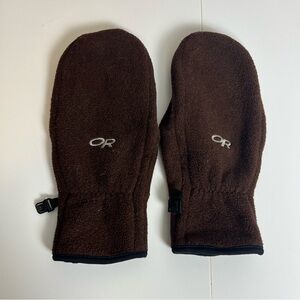 Outdoor Research Brown Fleece Mittens size Medium